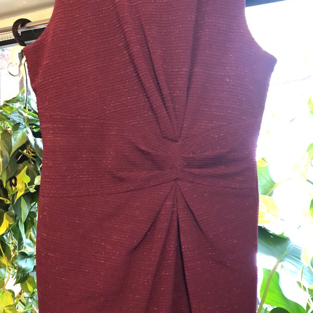 Purple shimmery cocktail dress